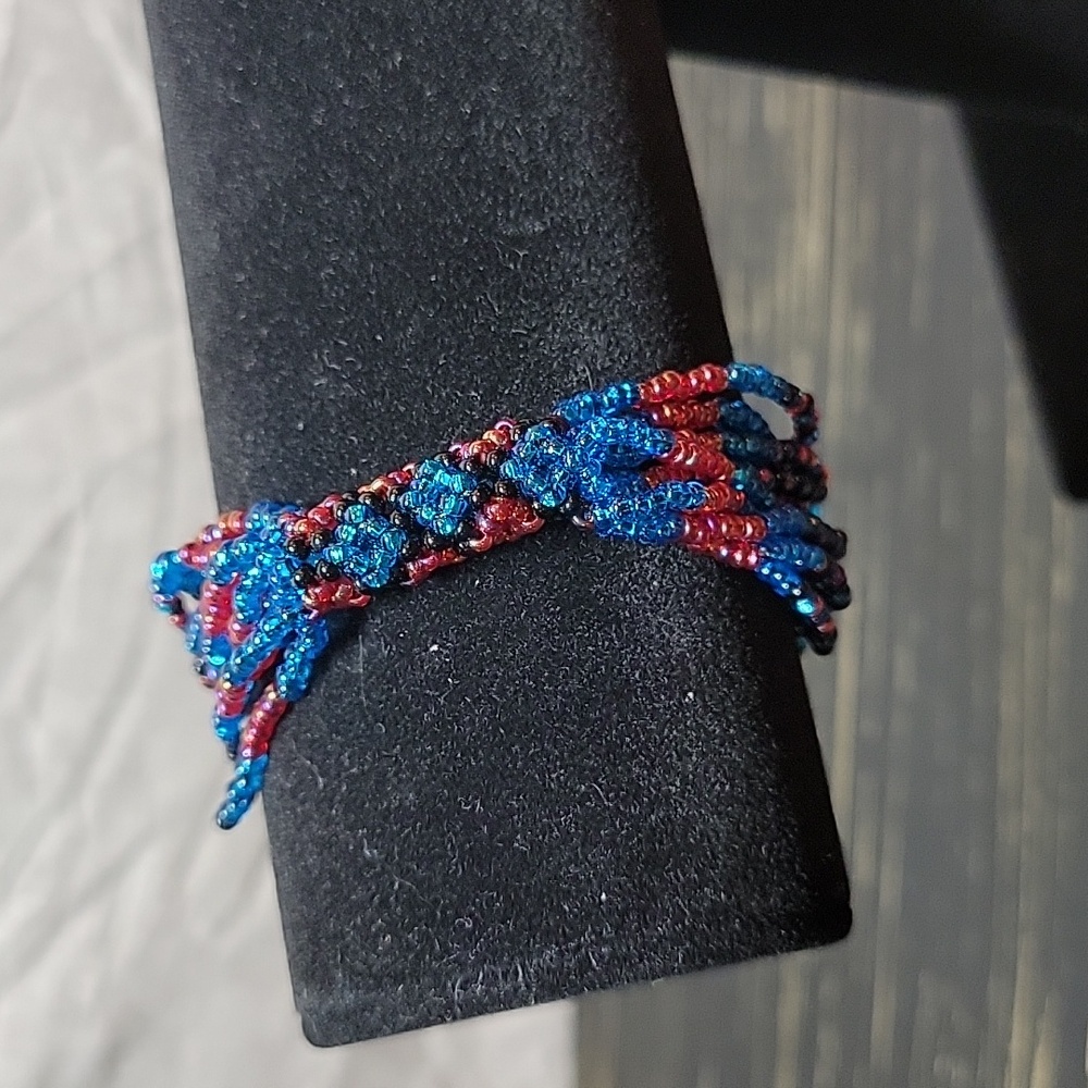 Woven Seed Bead Bracelet
